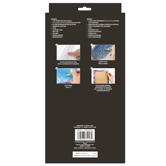 6" x 6" Ducks 4-Piece Stretched Canvas Diamond Art Kit by Make Market®